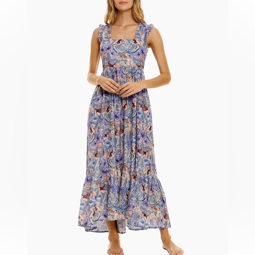 The Lazy Poet
Summer Soirée Mika Calypso Cotton Maxi Dress size L